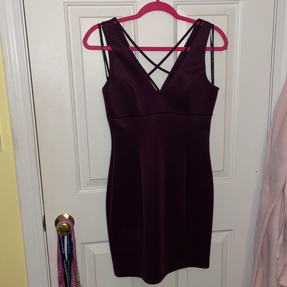 Purple Short Semi Formal Dress